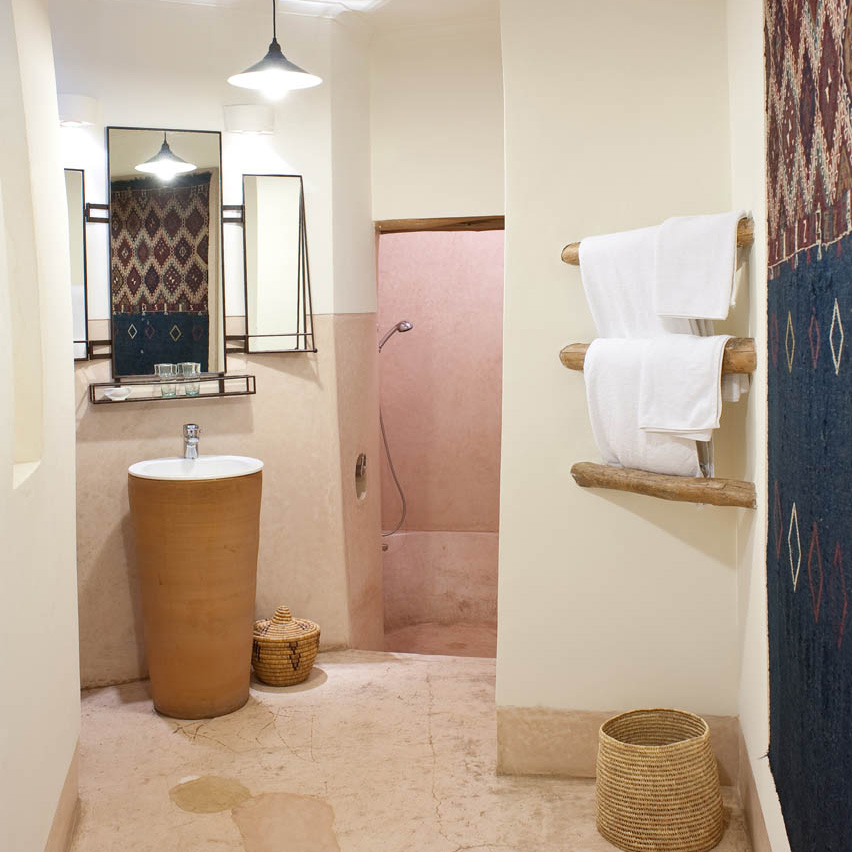 Beautiful bathroom with walk-in bathtub