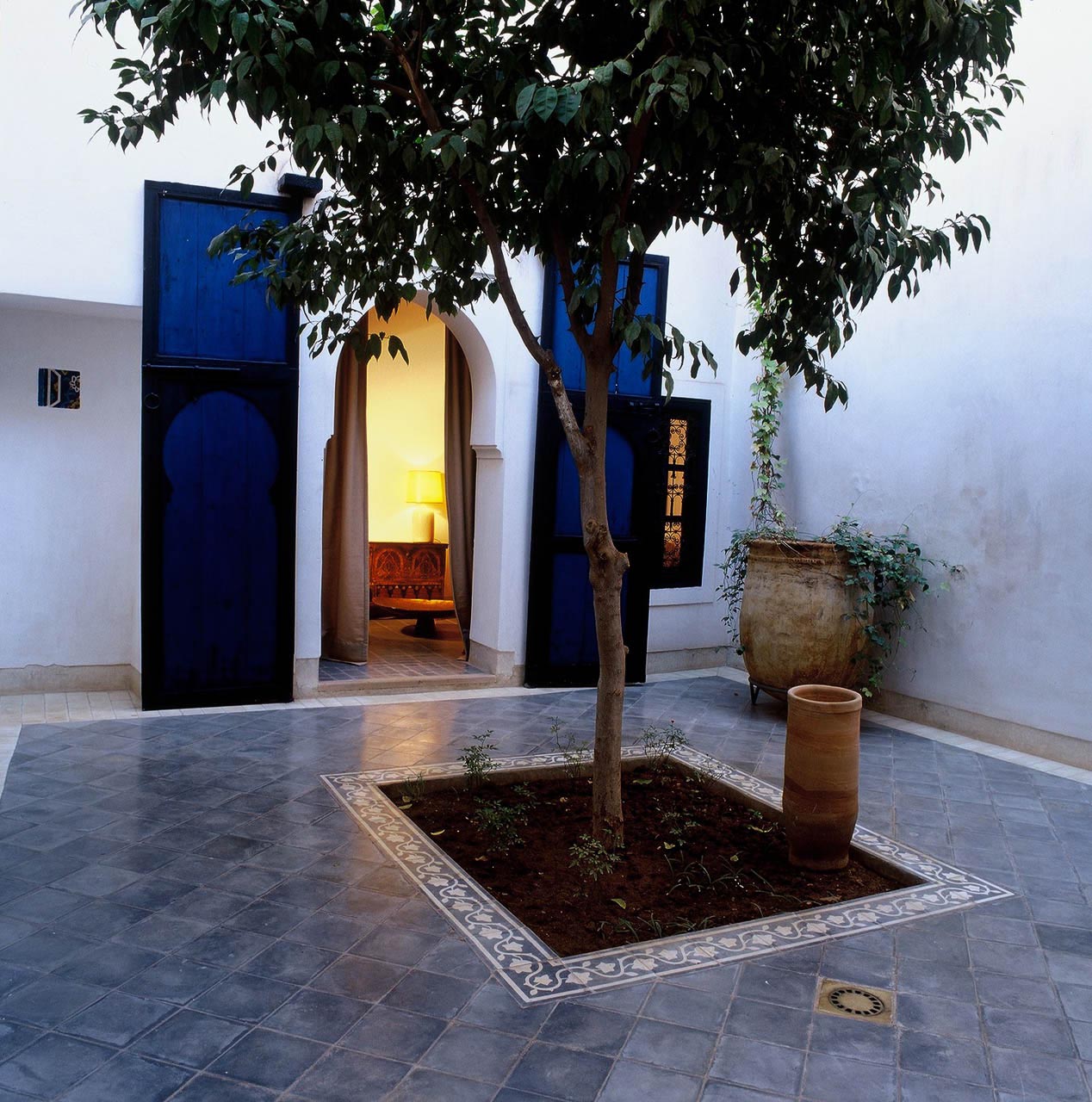 The private patio and door to living room