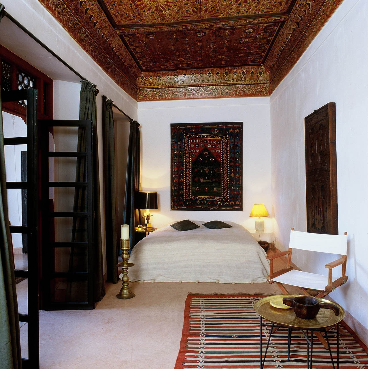 The bedroom with the magnificent ceiling