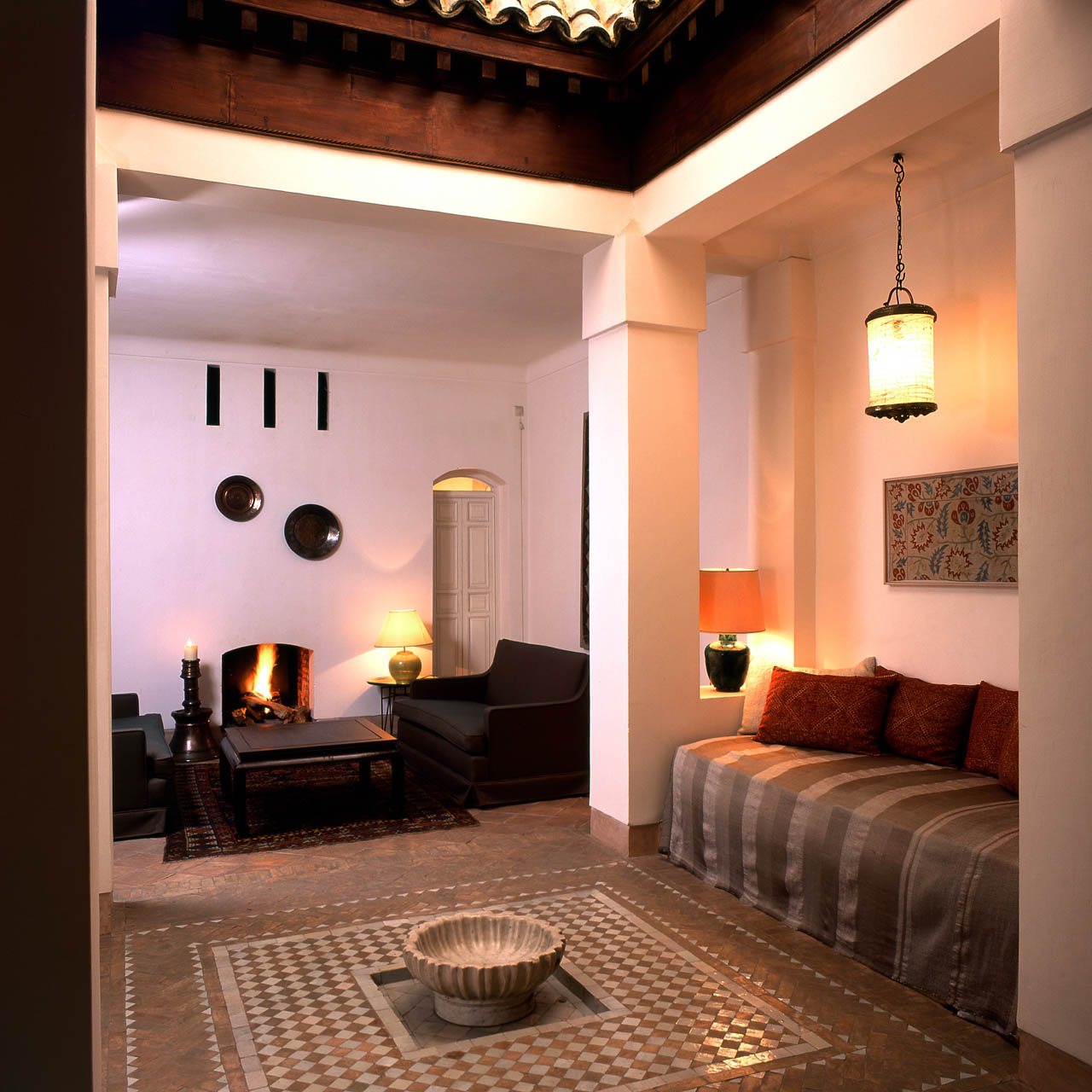 Suite Ottomane - Salon avec cheminée