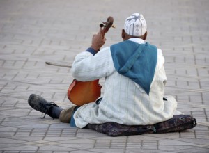 Violinenspieler in Morocco